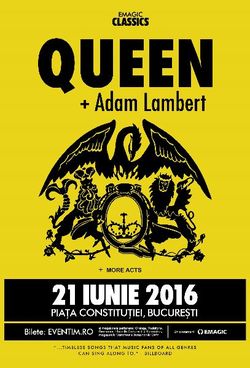Astazi se pun in vanzare biletele pentru concertul  Queen + Adam Lambert. Afla pretul acestora.